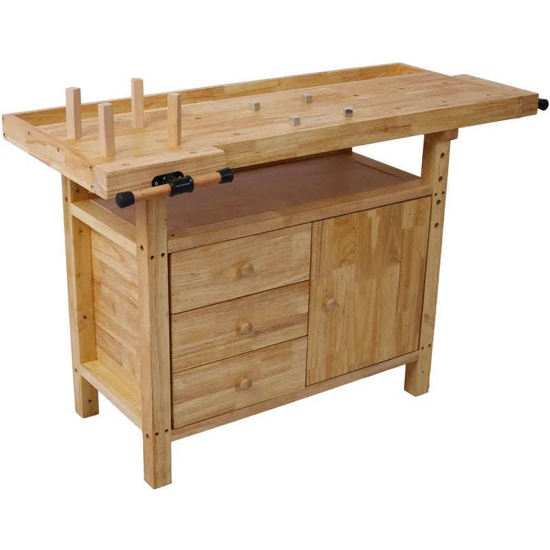 Wood Workbench - Wooden Workbench for Garage Workshop and Home by HouseOfZazla