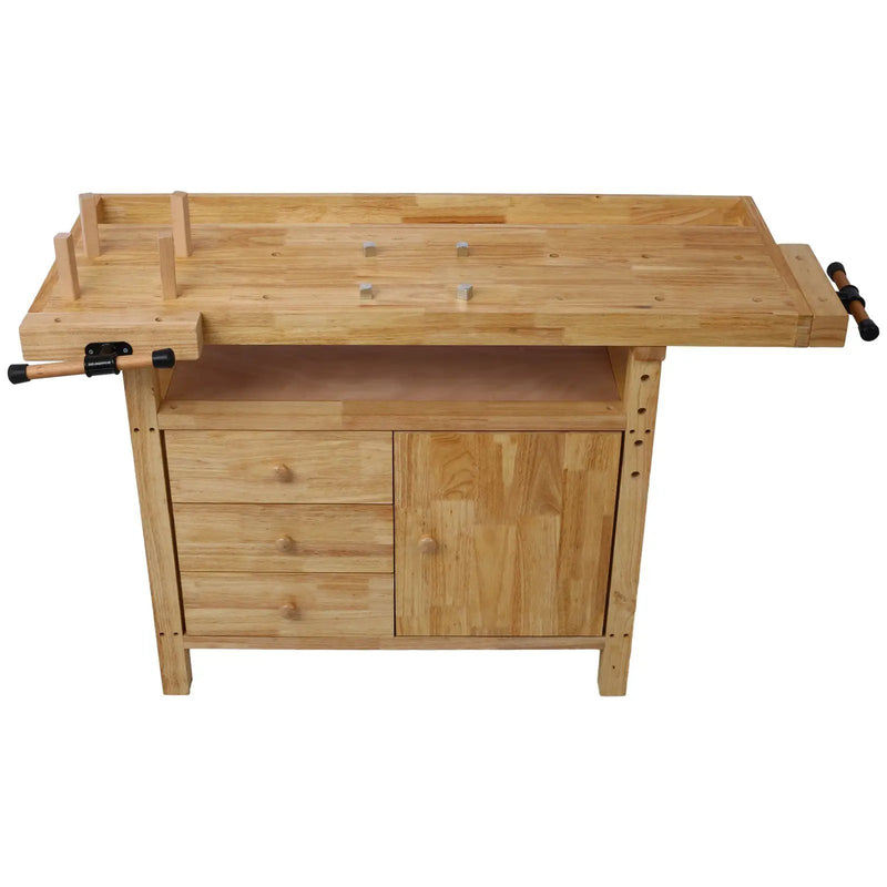 Wood Workbench - Wooden Workbench for Garage Workshop by HouseOfZazla
