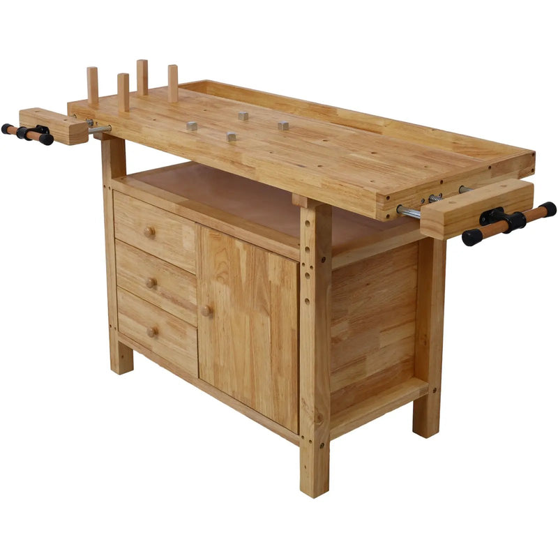 Wood Workbench - Wooden Workbench for Garage Workshop by HouseOfZazla