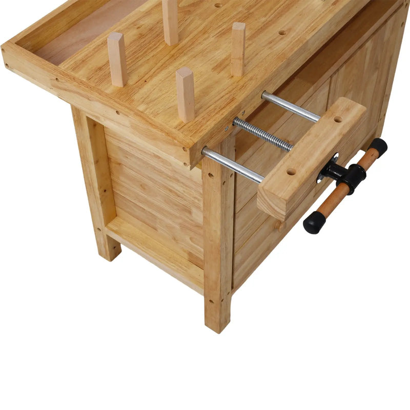 Wood Workbench - Wooden Workbench for Garage Workshop by HouseOfZazla