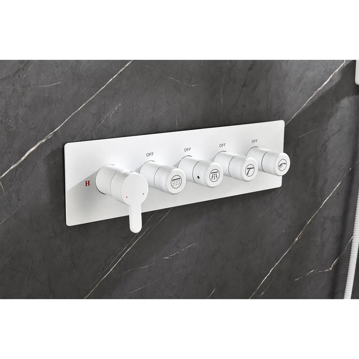 Wall Mounted Waterfall Rain Shower System With 3 Body Sprays & Handheld Shower, photo 10 of 10