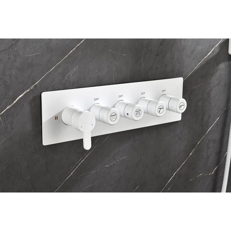 Wall Mounted Waterfall Rain Shower System With 3 Body Sprays & Handheld Shower, photo 10 of 10