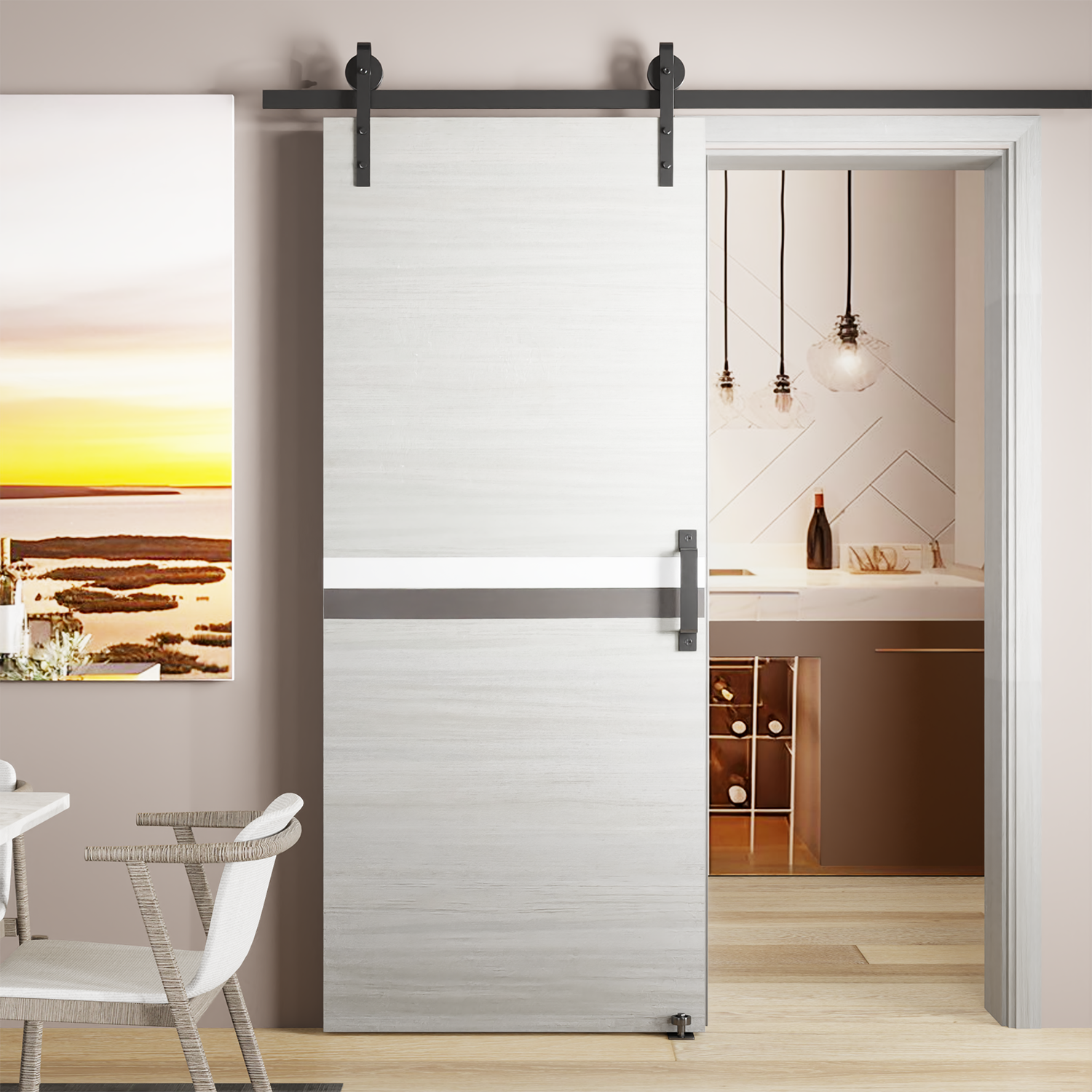 CRAZY ELF 24" x 80" Melamine Integrated Door Slab by HouseOfZazla