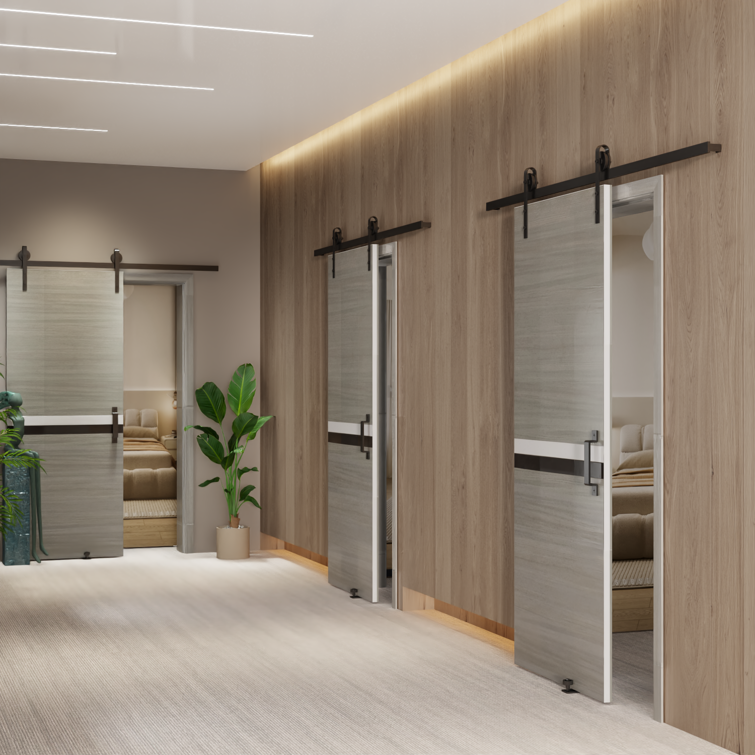 Crazy Elf 24" x 80" Melamine Integrated Door Slab by HouseOfZazla