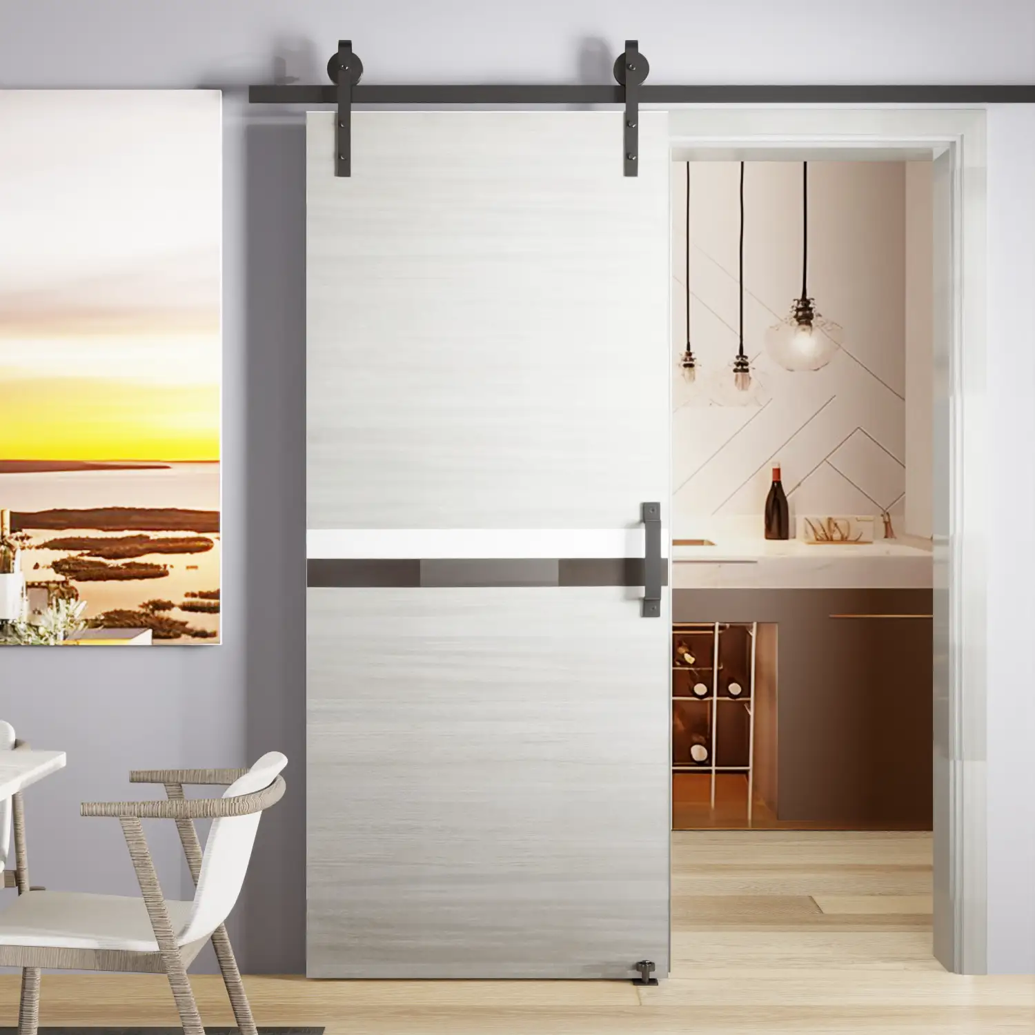 Crazy Elf 24" x 80" Melamine Integrated Door Slab by HouseOfZazla