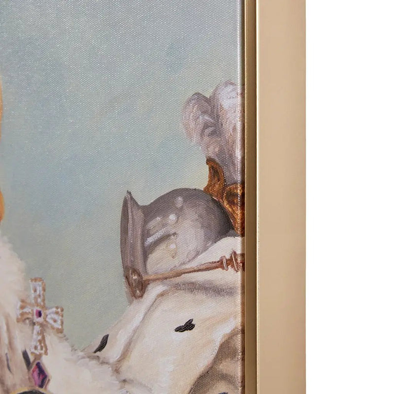 King Charles Spaniel III Framed Canvas Wall Art by HouseOfZazla