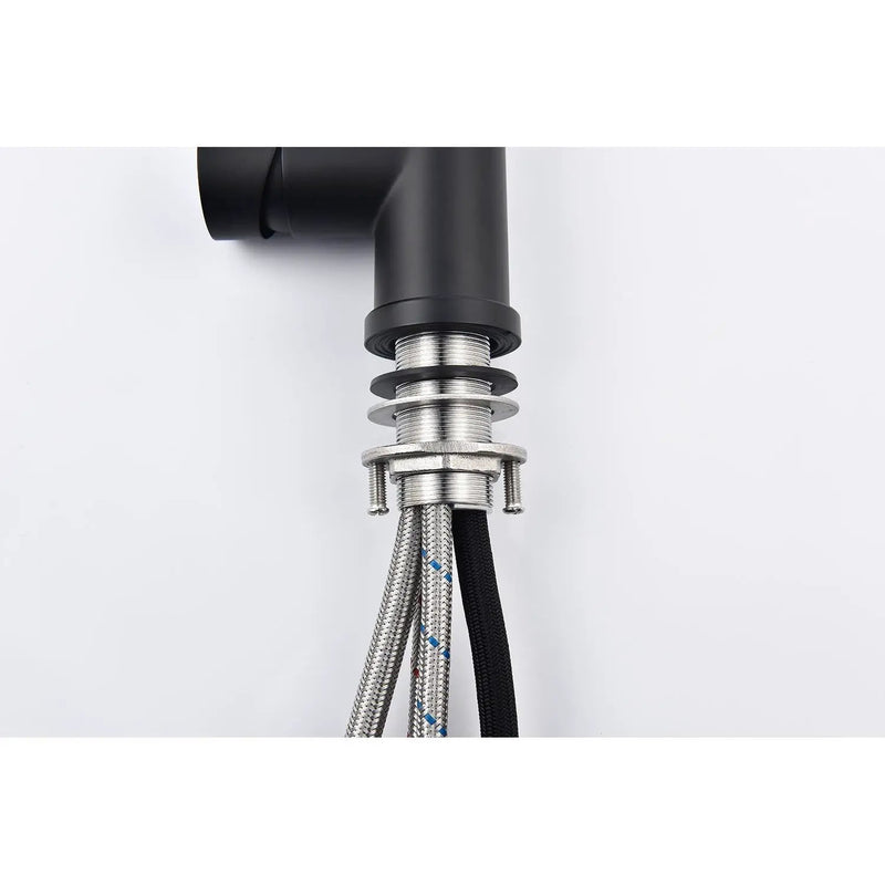 Pull Down Single Handle Spring Kitchen Faucet by HouseOfZazla