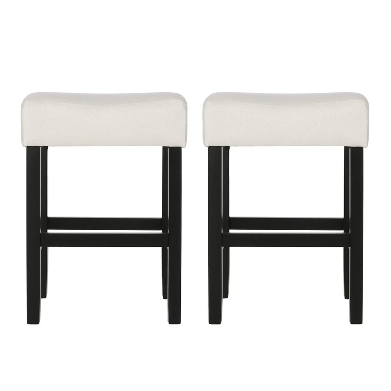 Set of 2, 26.75" Backless Fabric Counter Height Barstool by HouseOfZazla
