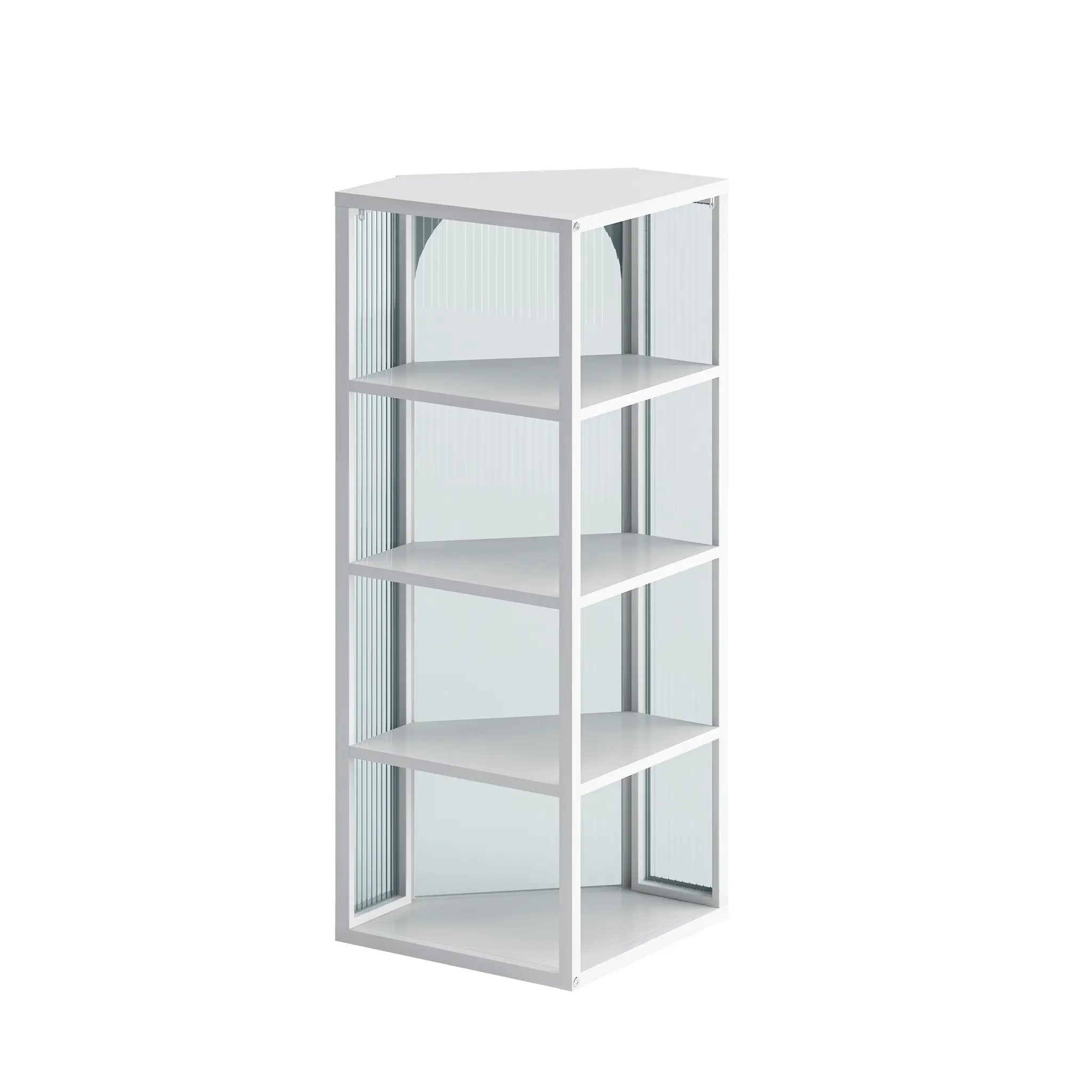 Glass Door Wall Mounted Corner Cabinet by HouseOfZazla