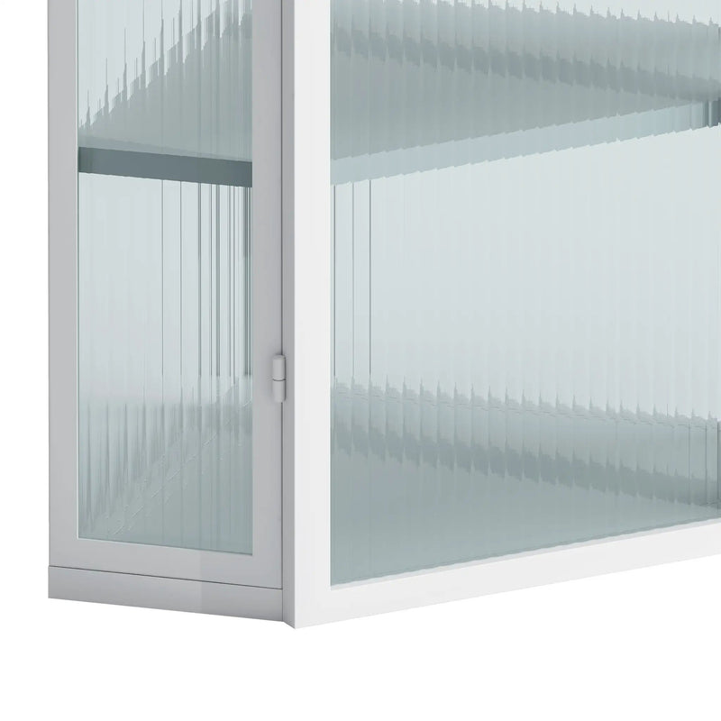 Glass Door Wall Mounted Corner Cabinet by HouseOfZazla
