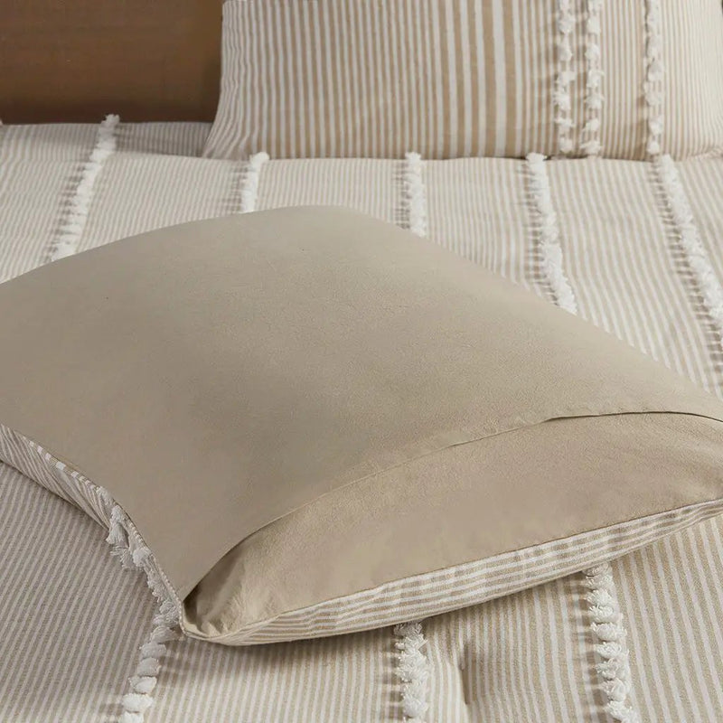 King 3 Piece Cotton Yarn Dyed Comforter Set by HouseOfZazla