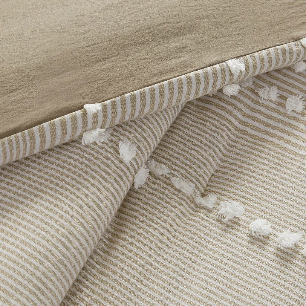 King 3 Piece Cotton Yarn Dyed Comforter Set by HouseOfZazla