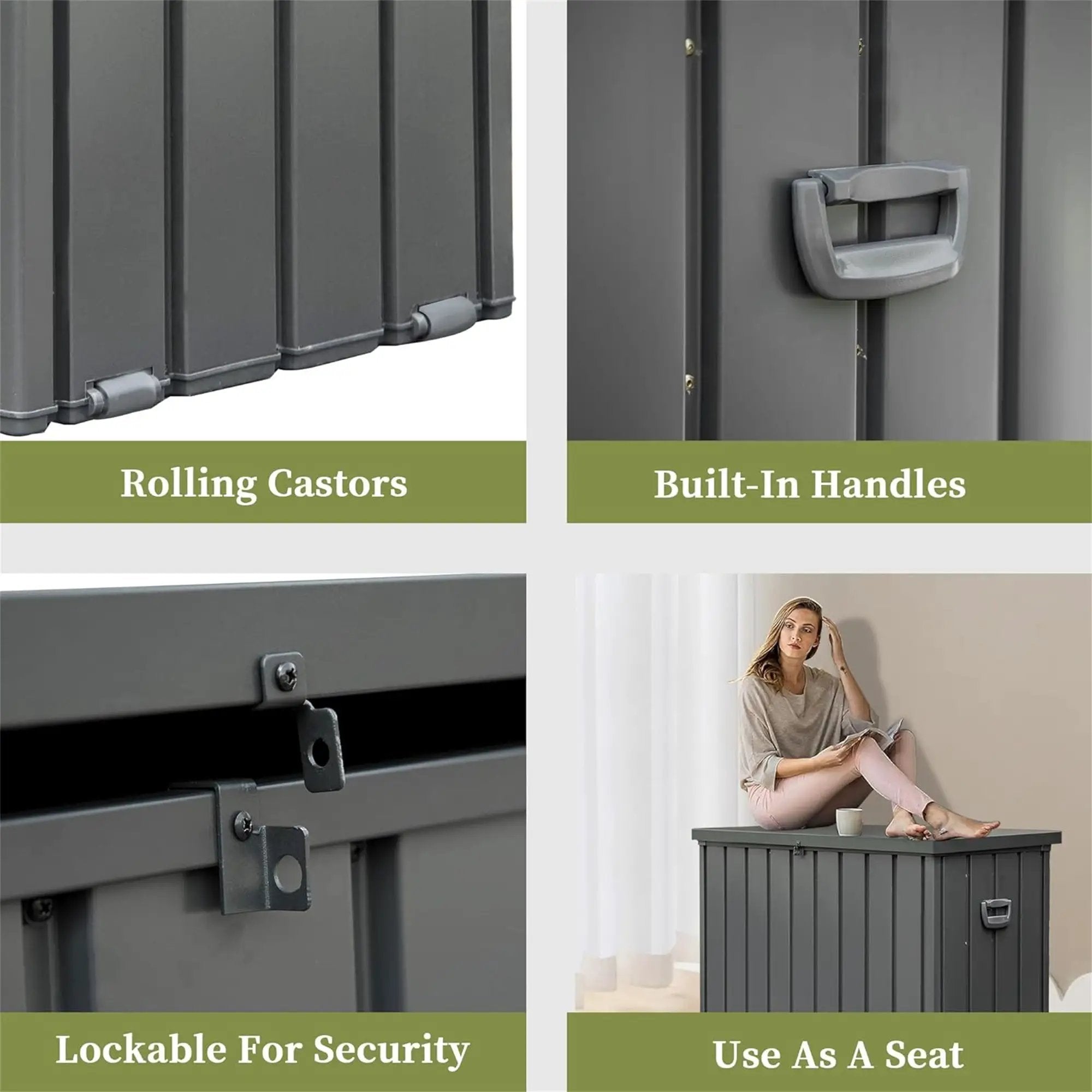 200 Gallon Outdoor Storage Deck Box by HouseOfZazla