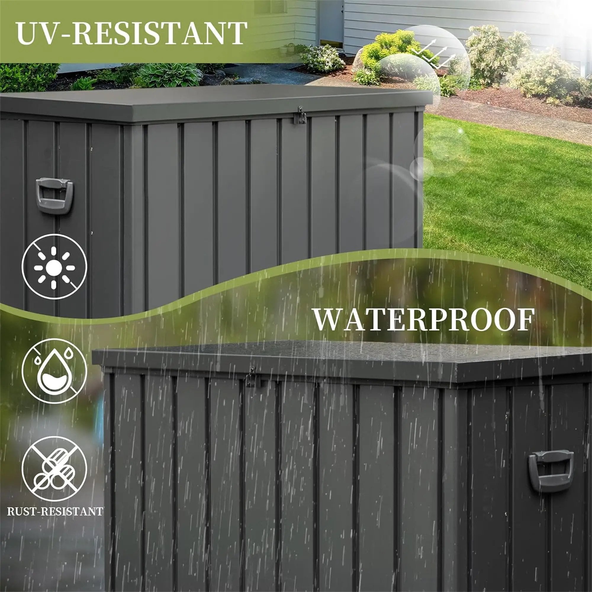 200 Gallon Outdoor Storage Deck Box by HouseOfZazla