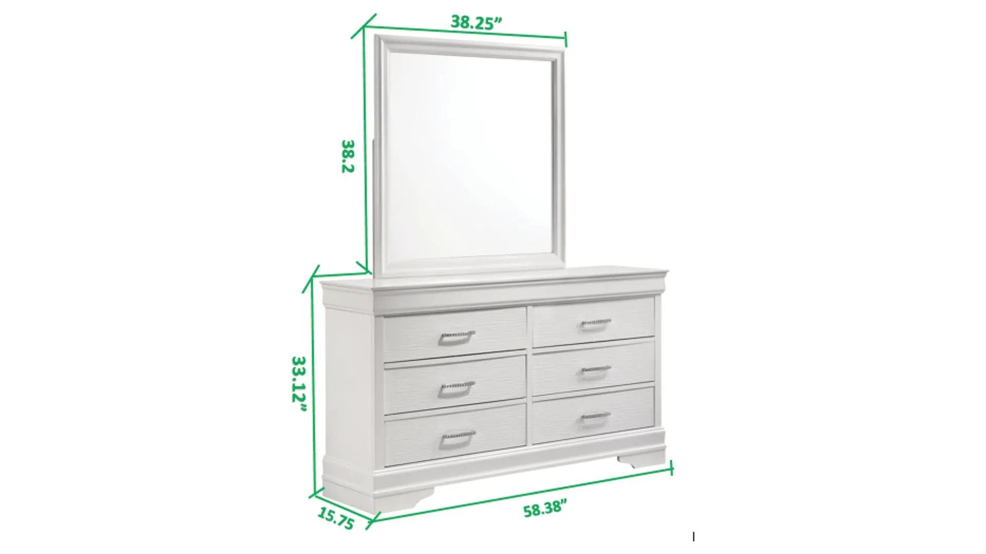 Modern 6 Drawer Dresser by HouseOfZazla