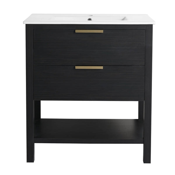 30 Inch Bathroom Vanity Plywood With 2 Drawers