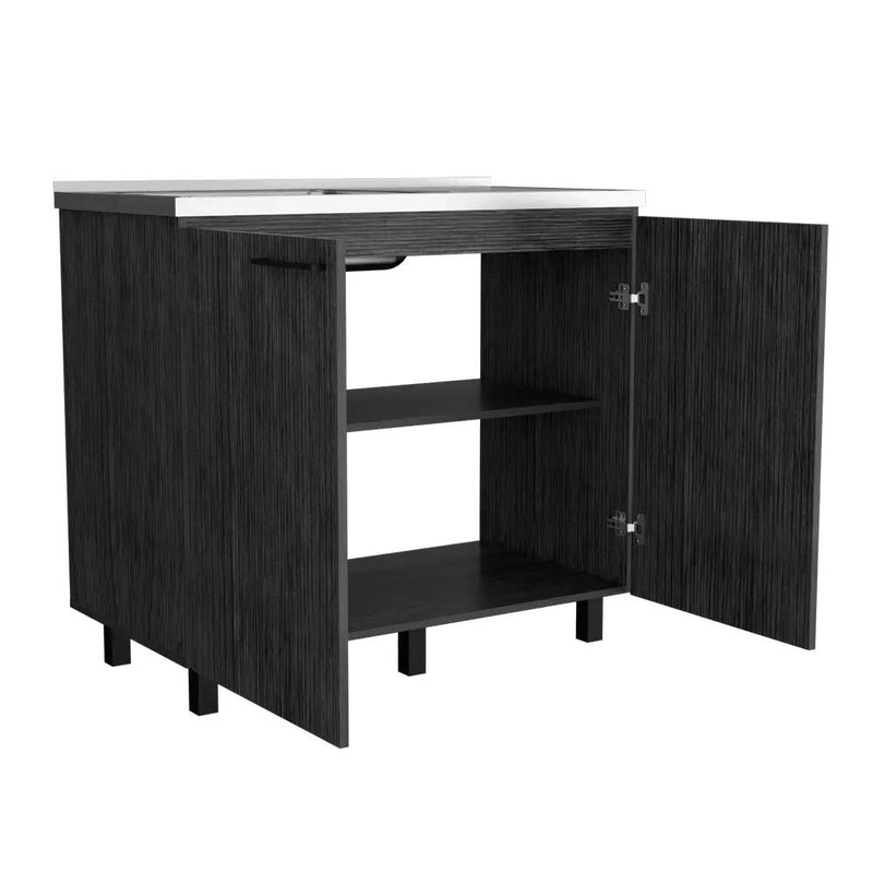 Utility Sink Cabinet Burwood, Kitchen, Smokey by HouseOfZazla
