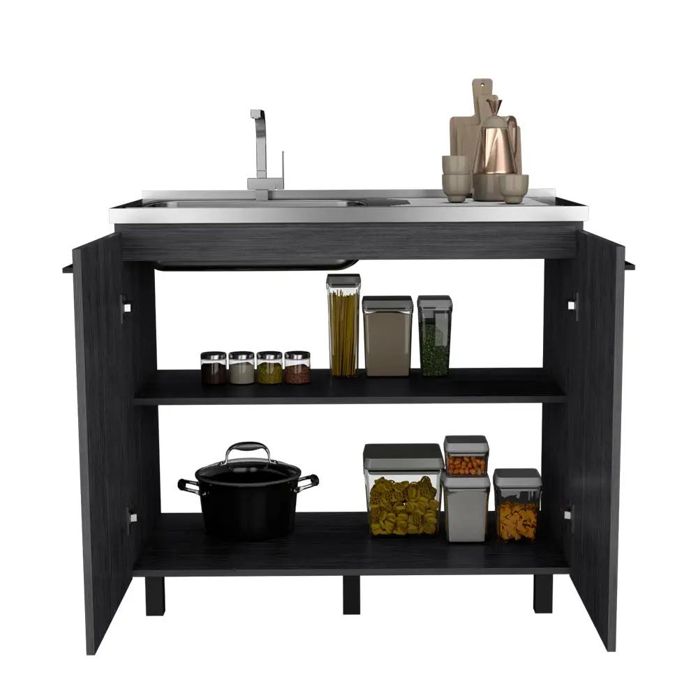 Utility Sink Cabinet Burwood, Kitchen, Smokey by HouseOfZazla
