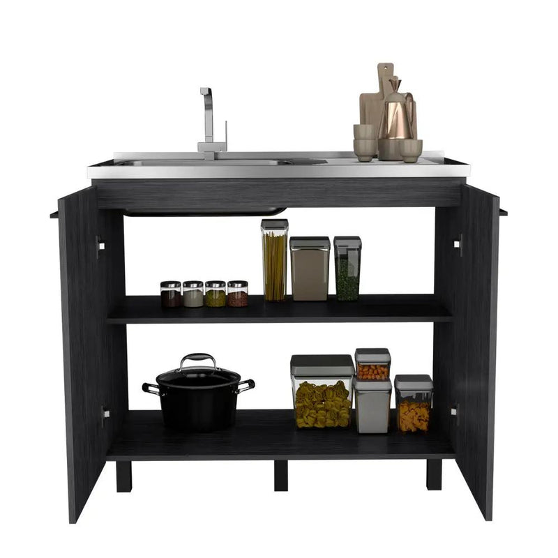 Utility Sink Cabinet Burwood, Kitchen, Smokey by HouseOfZazla