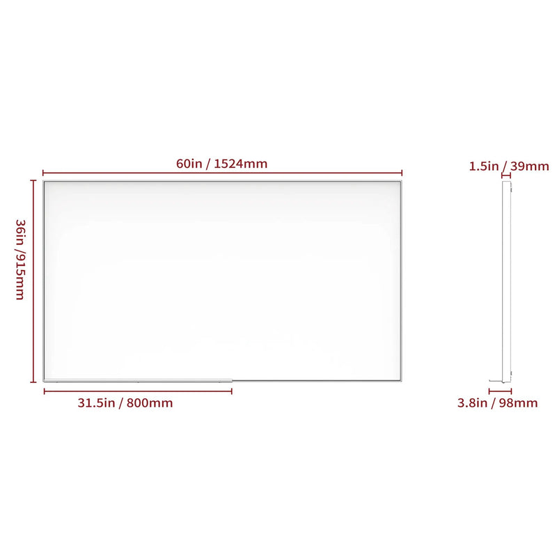 60" x 36" Oversized Modern Rectangle Bathroom Mirror by HouseOfZazla