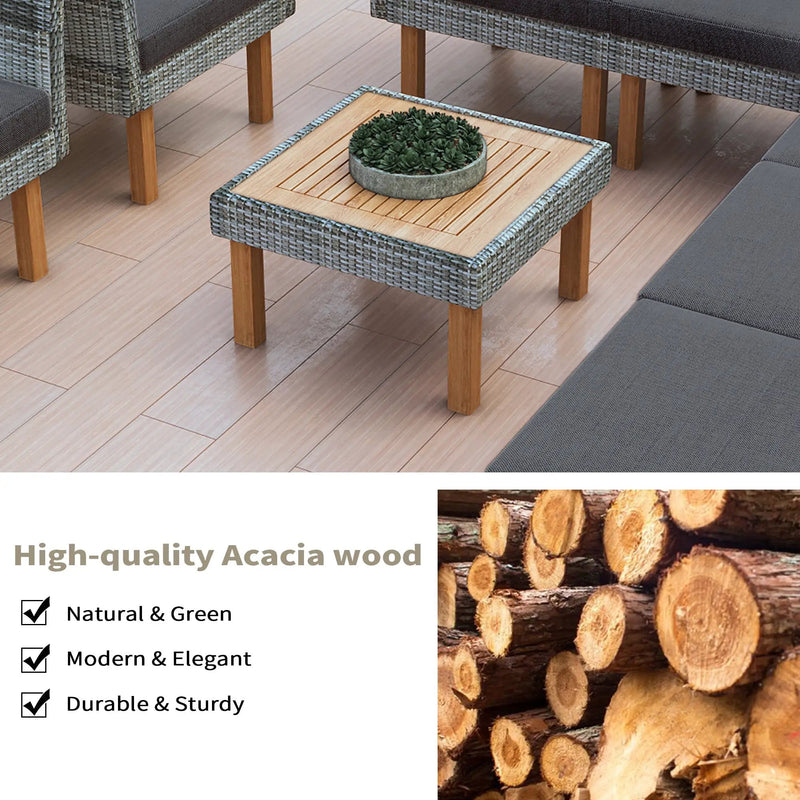 9-Piece Patio Rattan Furniture Set by HouseOfZazla