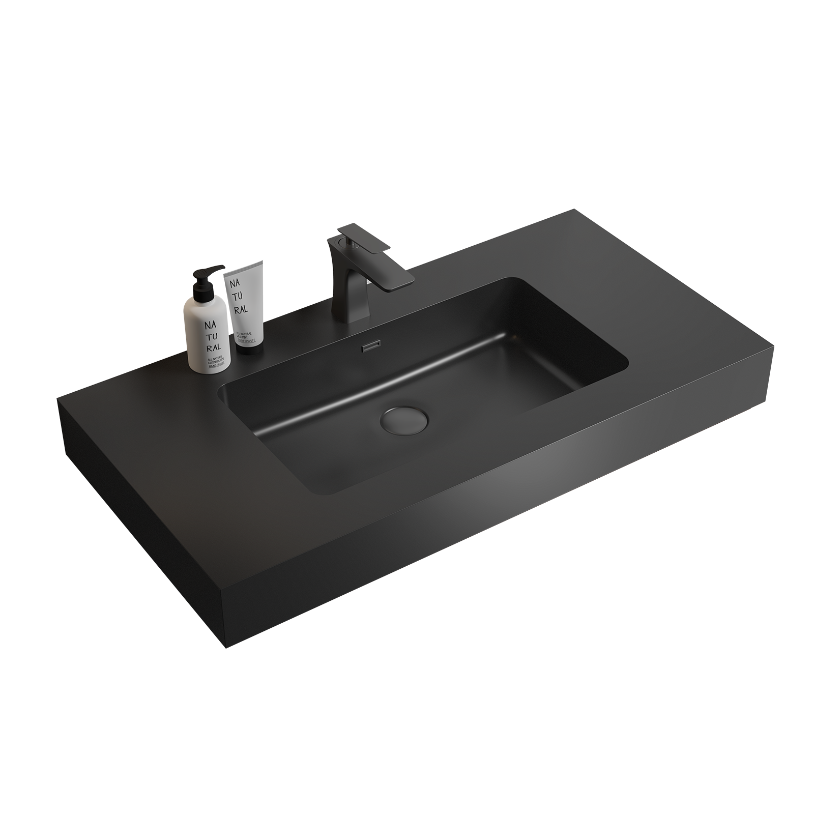 BB02-36-109 Integrated Engineered Solid Surface Basin Matte by HouseOfZazla