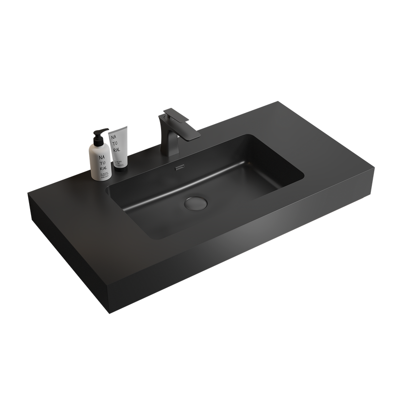 BB02-36-109 Integrated Engineered Solid Surface Basin Matte by HouseOfZazla