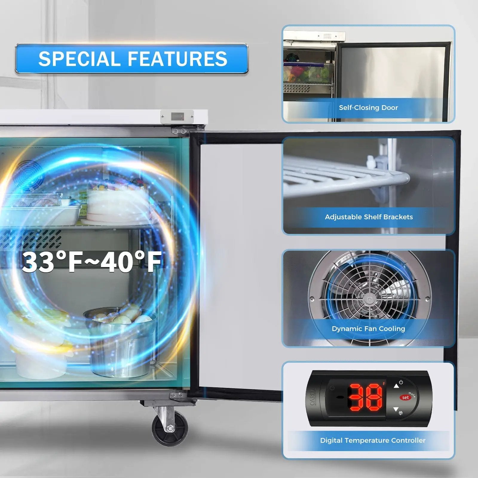 Orikool 29 In Commercial Undercounter Refrigerators by HouseOfZazla