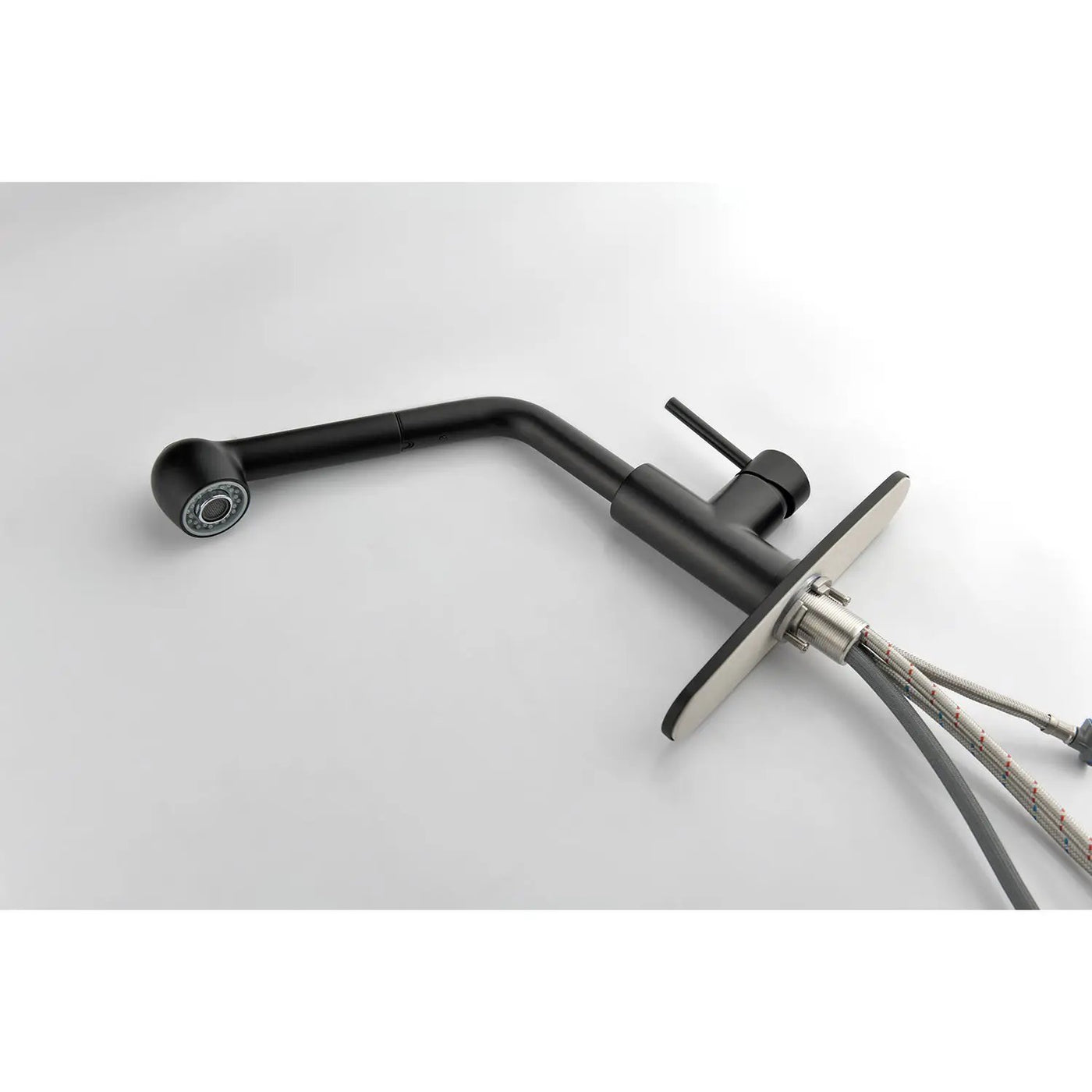 Single Handle Kitchen Sink Faucet with Pull Out Sprayer by HouseOfZazla