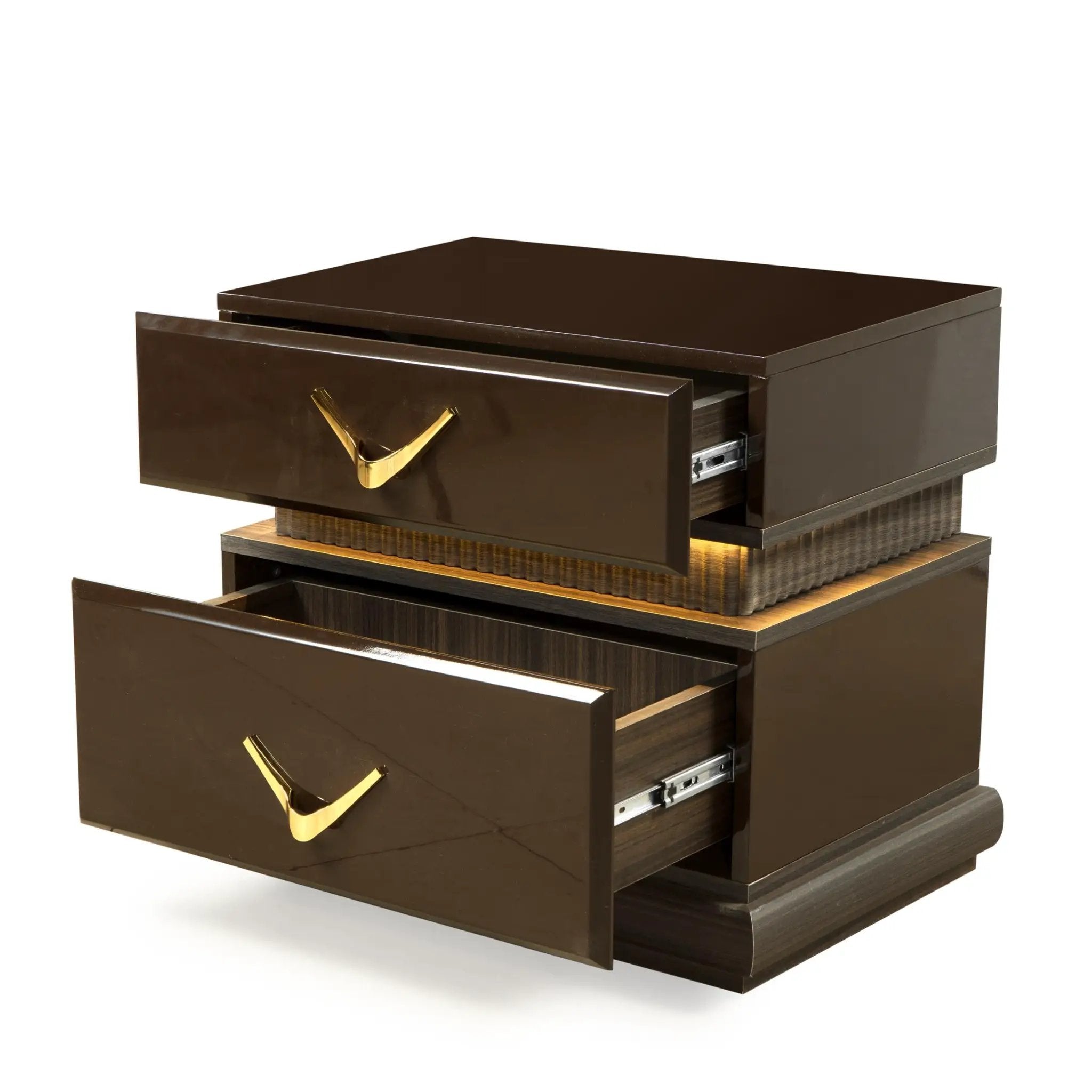 Modern Style 2-Drawer Nightstand Made with Wood by HouseOfZazla