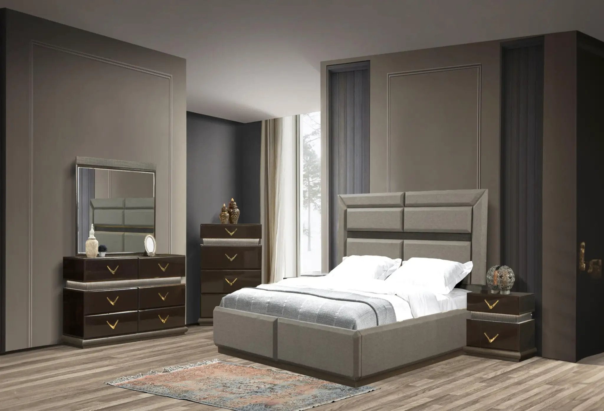 Modern Style 2-Drawer Nightstand Made with Wood by HouseOfZazla