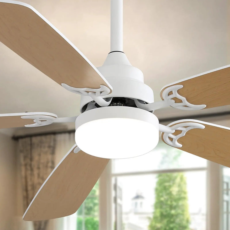 Indoor Modern 52 Inch Ceiling Fan with LED Light and Remote Control by HouseOfZazla
