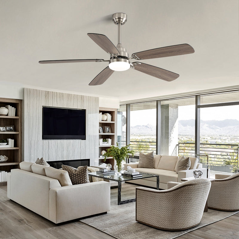 Modern 52-Inch LED Ceiling Fan With Remote Control by HouseOfZazla
