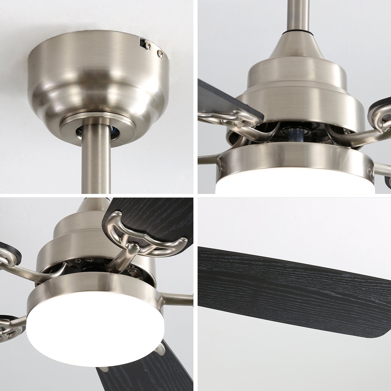 Modern 52-Inch LED Ceiling Fan With Remote Control by HouseOfZazla