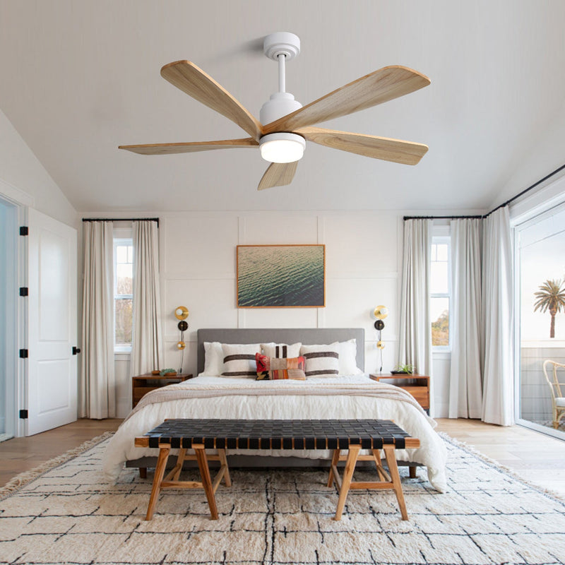 52 Inch Ceiling Fan With Dimmable LED Light and Remote Control by HouseOfZazla