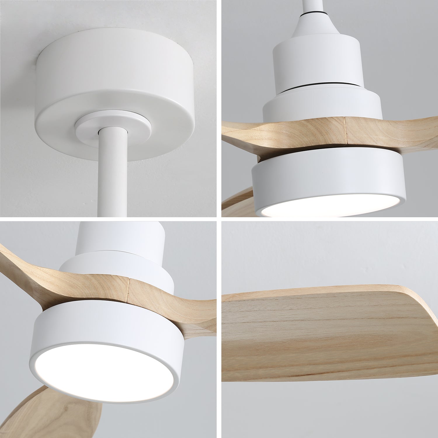 48 Inch Indoor Ceiling Fan with Light and Remote Control by HouseOfZazla