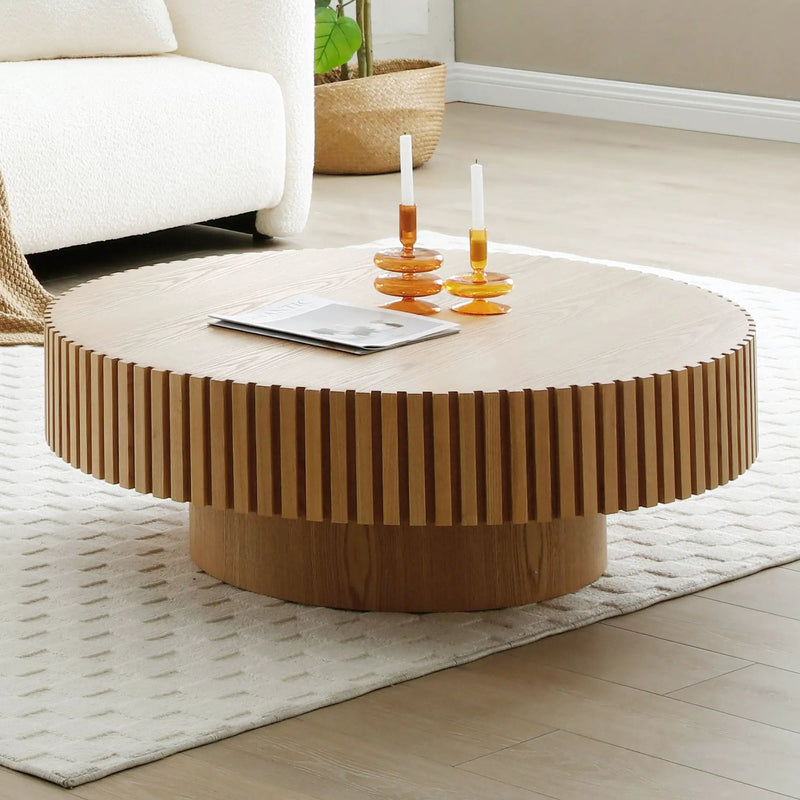 Natural Wood Coffee Table by HouseOfZazla