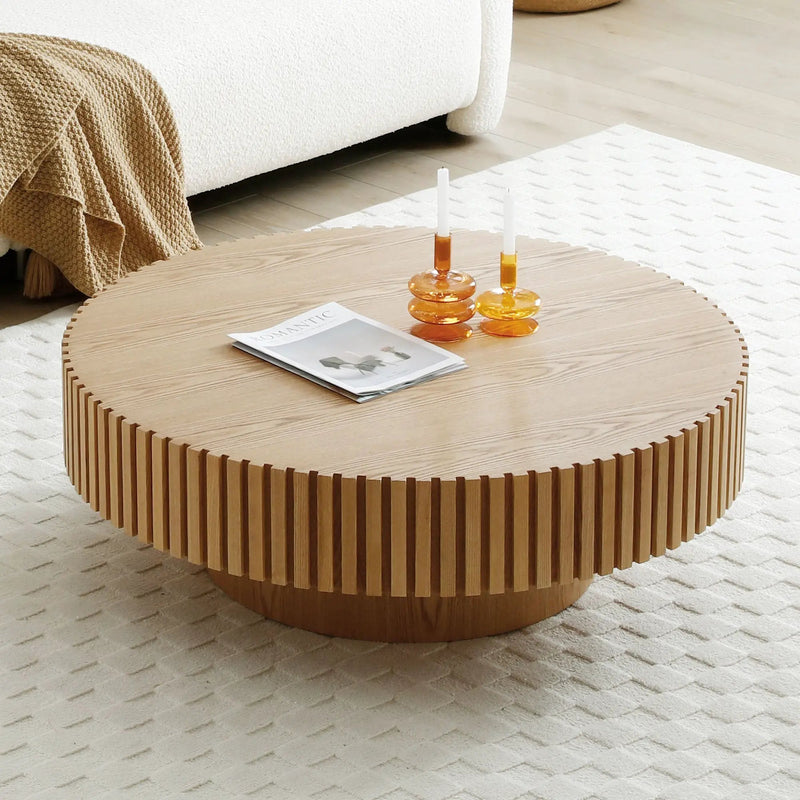 Natural Wood Coffee Table by HouseOfZazla