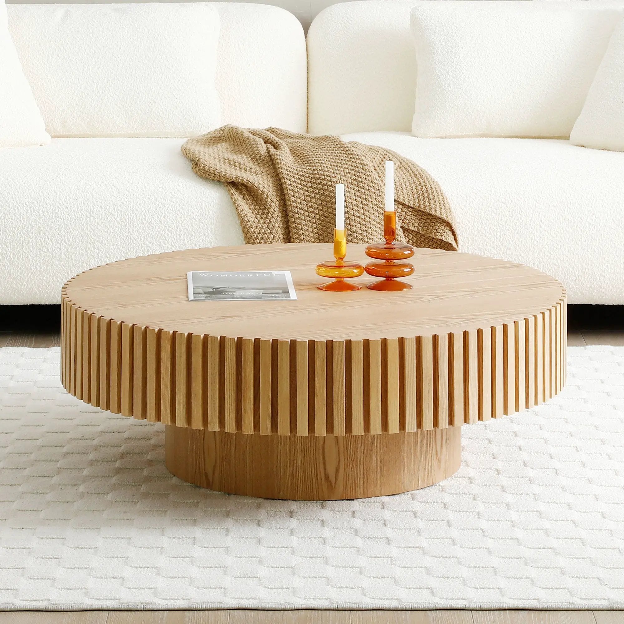 Natural Wood Coffee Table by HouseOfZazla