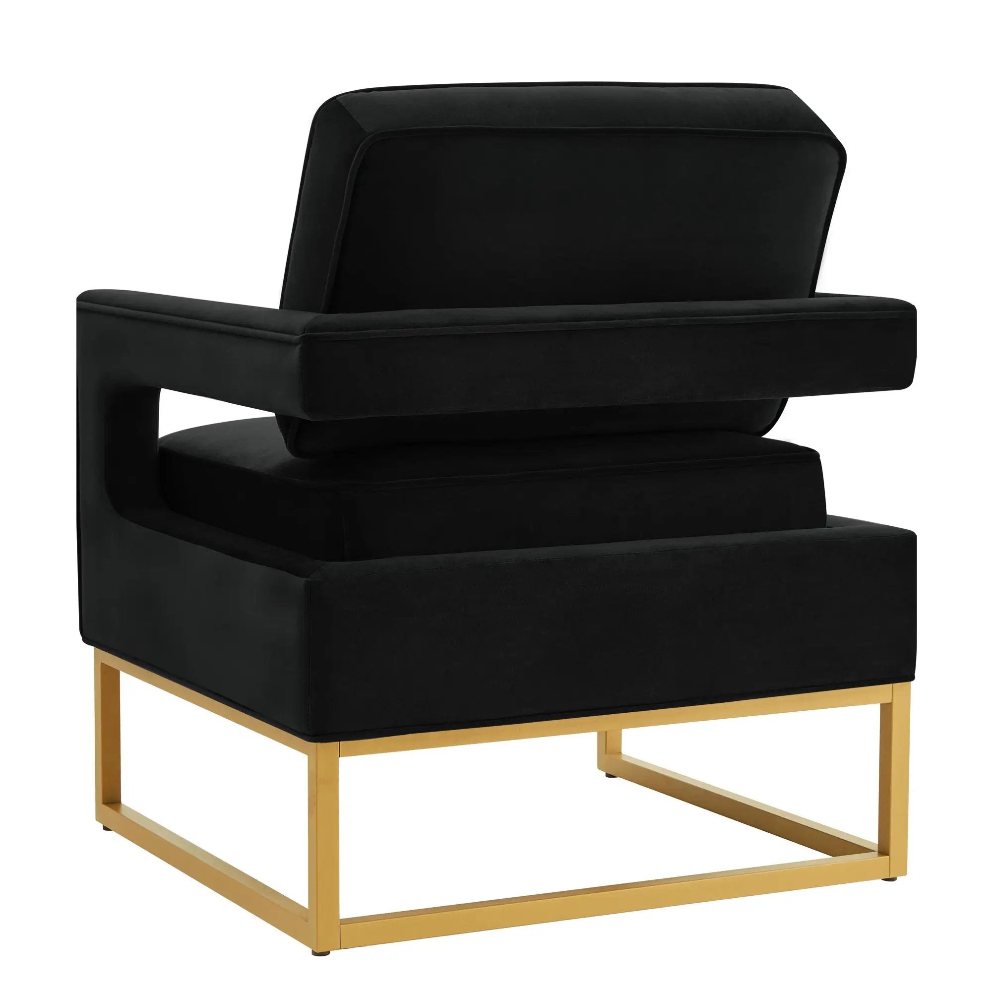 Modern Style Accent Chair with Velvet Fabric by HouseOfZazla