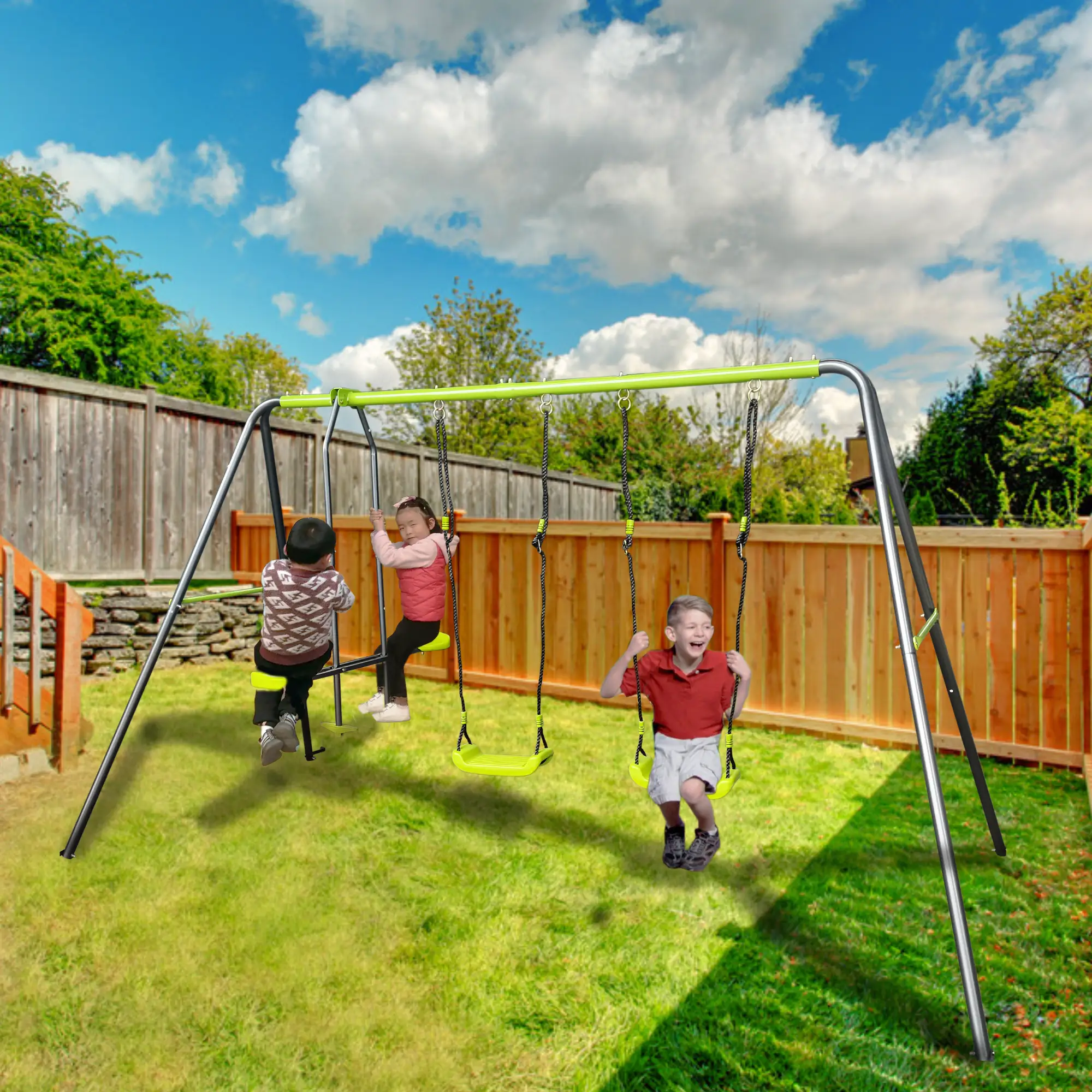 XNS081 Lime Swing Set by HouseOfZazla