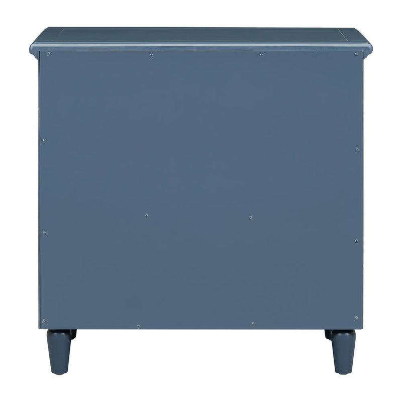 U_STYLE 28'' Pine Wood Nightstand with 3 Drawers by HouseOfZazla