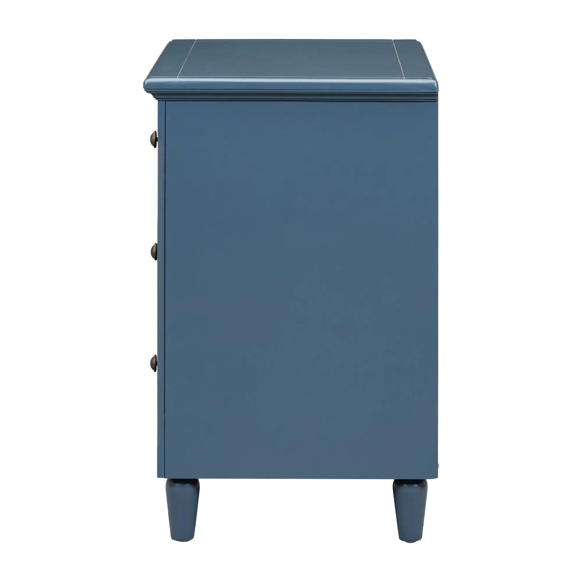 U_STYLE 28'' Pine Wood Nightstand with 3 Drawers by HouseOfZazla