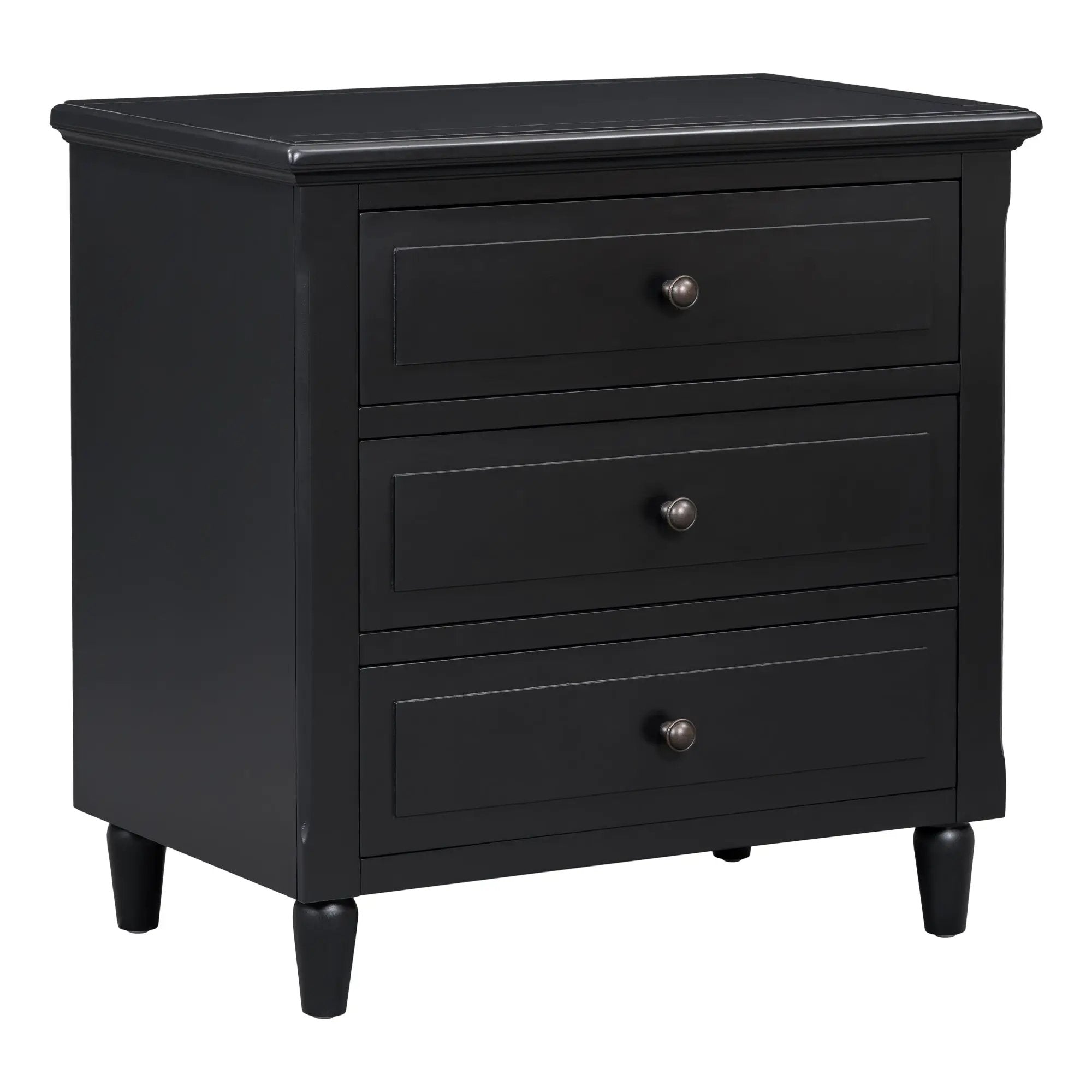 U Style 28" Painted Nightstand with 3 Drawers by HouseOfZazla