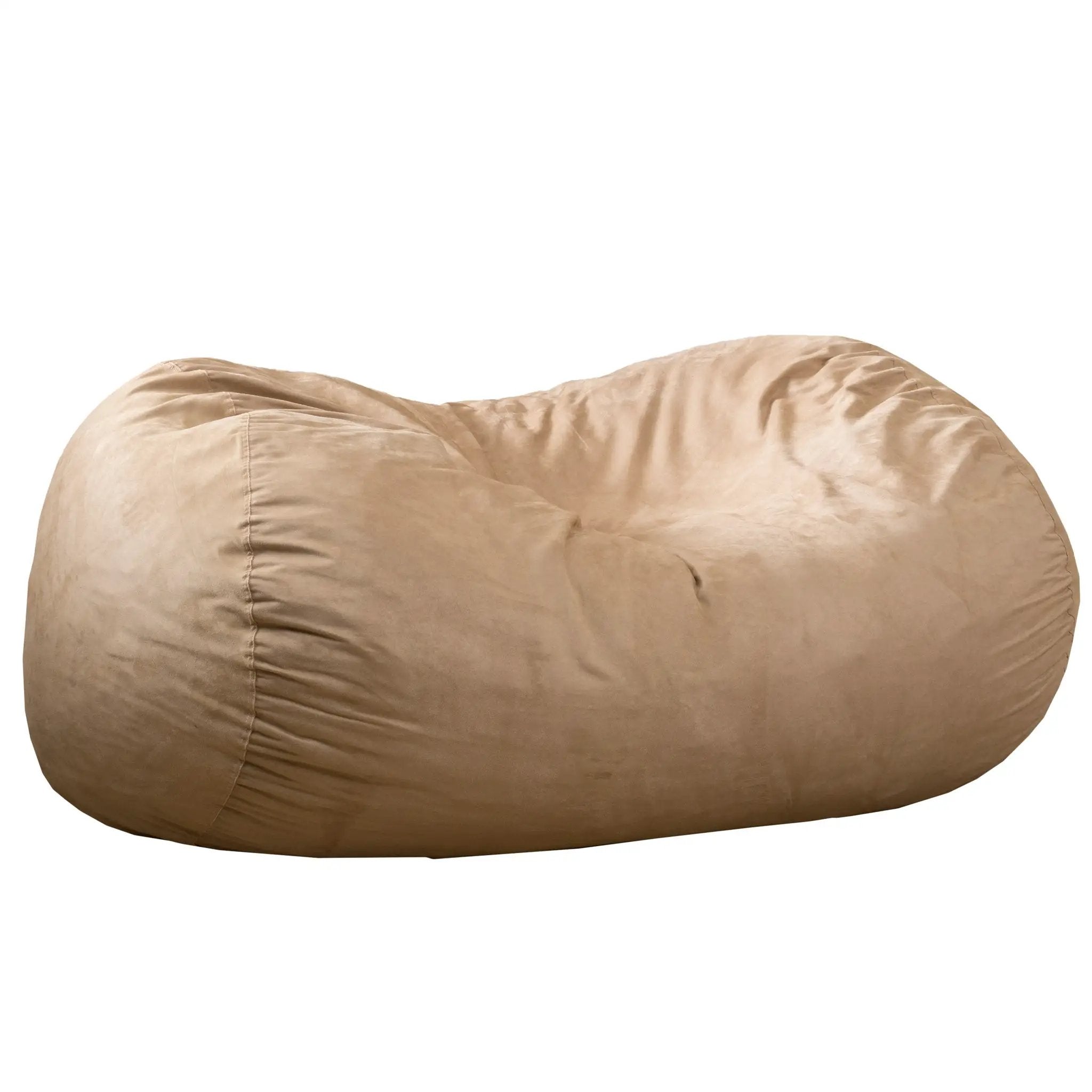 Marlin 6.5 Foot Suede Cylindrical Bean Bag, Tuscany by HouseOfZazla