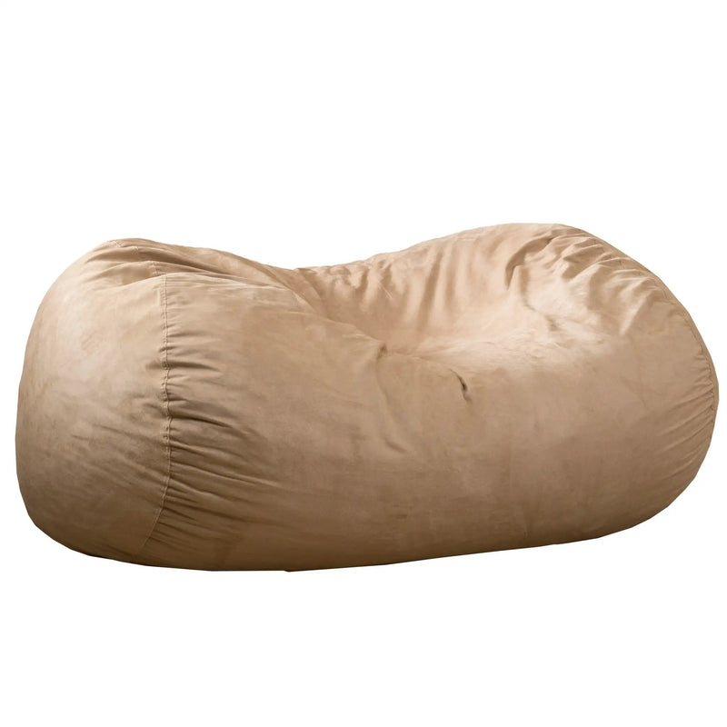 Marlin 6.5 Foot Suede Cylindrical Bean Bag, Tuscany by HouseOfZazla