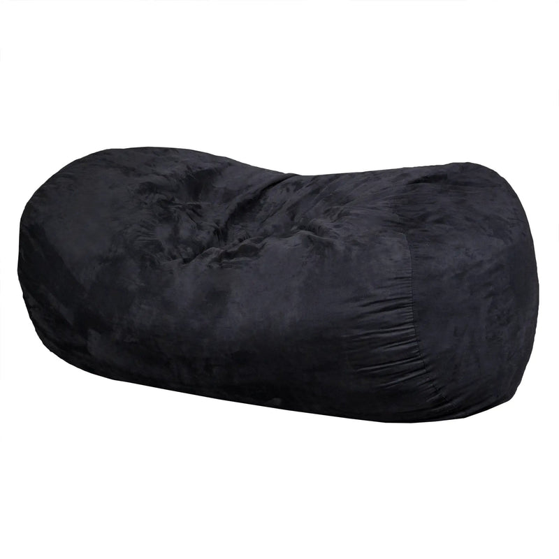Lara 6.5 Foot Suede Cylindrical Bean Bag by HouseOfZazla