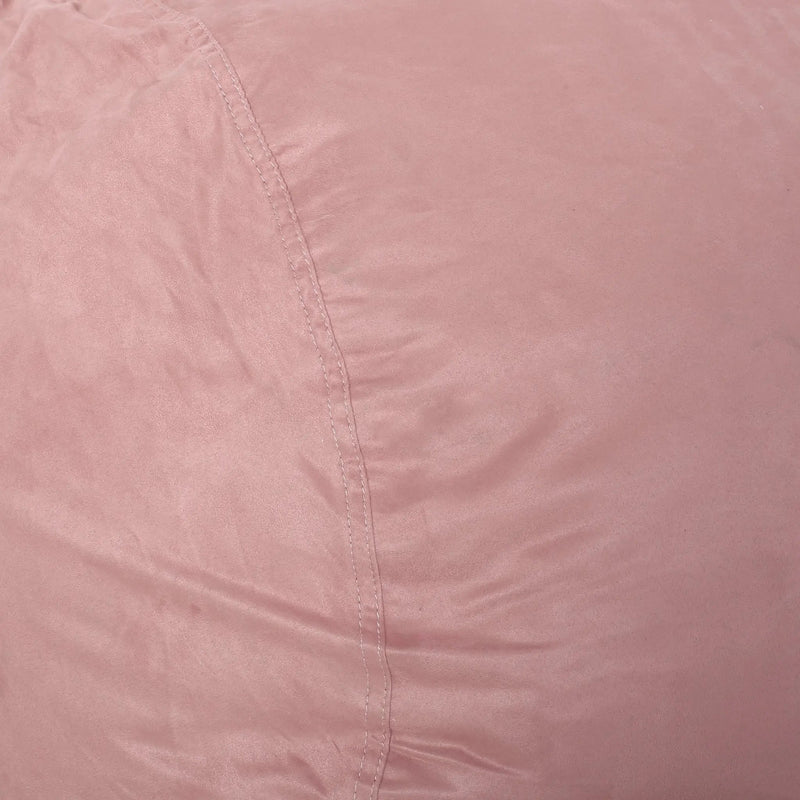 Aruba 8 Foot Microfiber Cylindrical Bean Bag Chair - Rose by HouseOfZazla