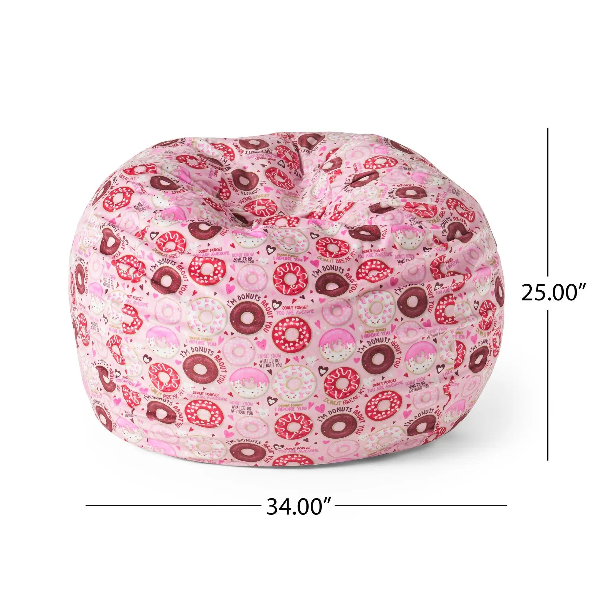 Puff-Puff 3 Foot Rounded Bean Bag by HouseOfZazla