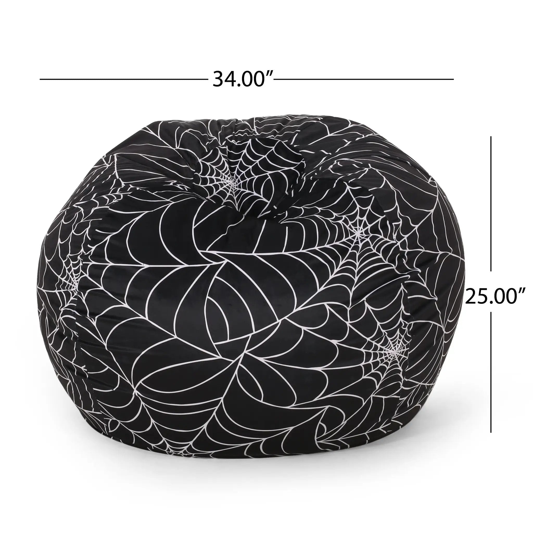 Spiderweb 3 Foot Halloween Bean Bag by HouseOfZazla